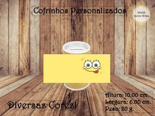 Cofrinho Personalizado Bob Esponja
