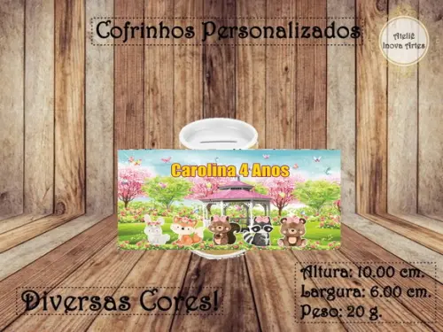 Cofrinho Personalizado Bosque Encantado