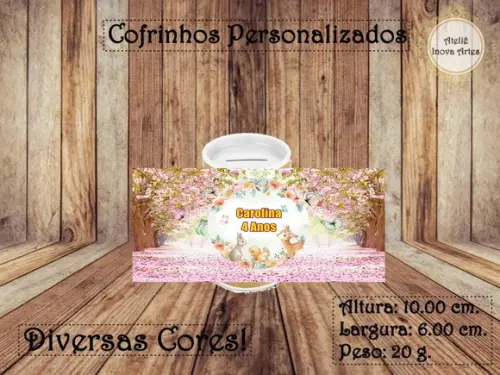 Cofrinho Personalizado Bosque Encantado