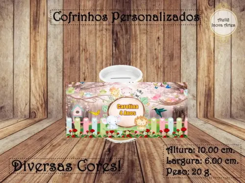 Cofrinho Personalizado Bosque Encantado