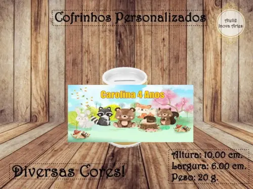 Cofrinho Personalizado Bosque Encantado