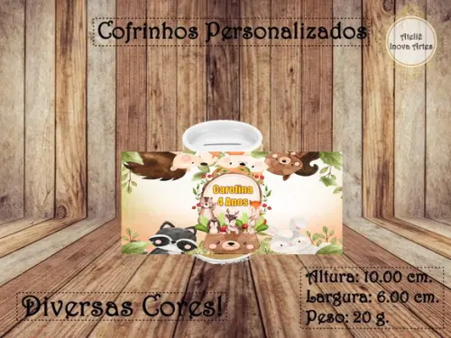 Cofrinho Personalizado Bosque Encantado