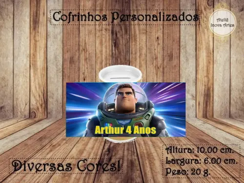 Cofrinho Personalizado Buzz Lightyear