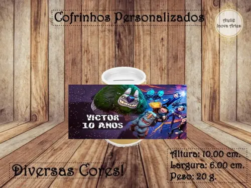Cofrinho Personalizado Caçadores de Trolls