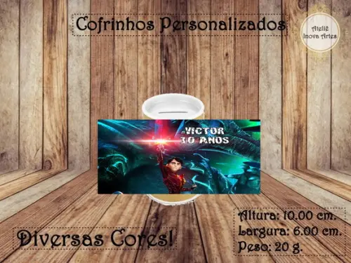 Cofrinho Personalizado Caçadores de Trolls