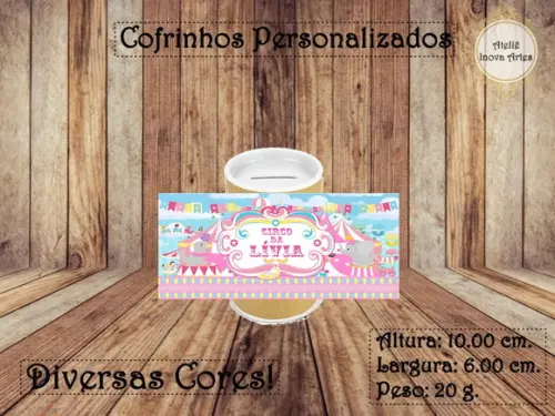 Cofrinho Personalizado Circo