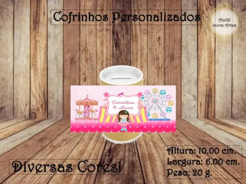 Cofrinho Personalizado Circo