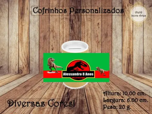 Cofrinho Personalizado Dinossauro