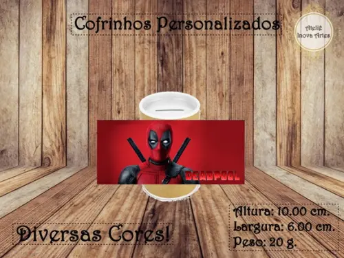 Cofrinho Personalizado Deadpool