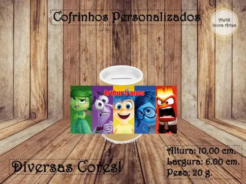 Cofrinho Personalizado Divertidamente