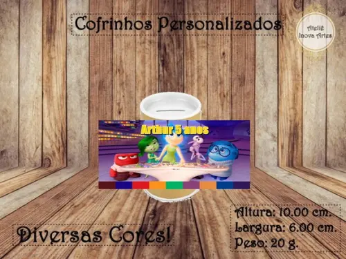 Cofrinho Personalizado Divertidamente