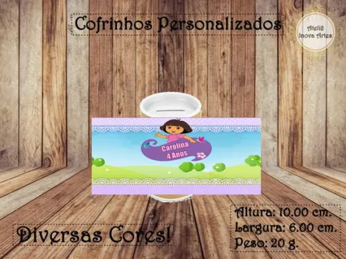 Cofrinho Personalizado Dora Aventureira