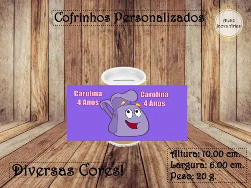 Cofrinho Personalizado Dora Aventureira
