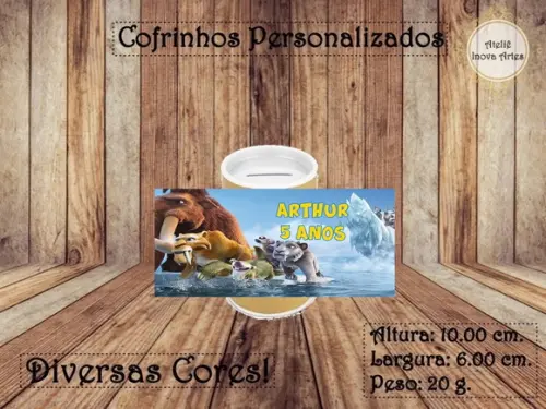 Cofrinho Personalizado Era do Gelo