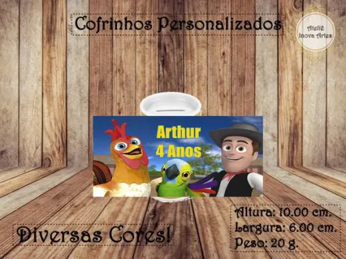 Cofrinho Personalizado Fazenda do Zenon