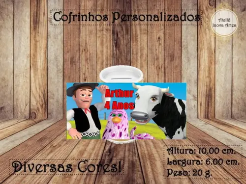 Cofrinho Personalizado Fazenda do Zenon