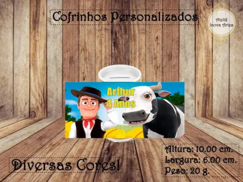 Cofrinho Personalizado Fazenda do Zenon