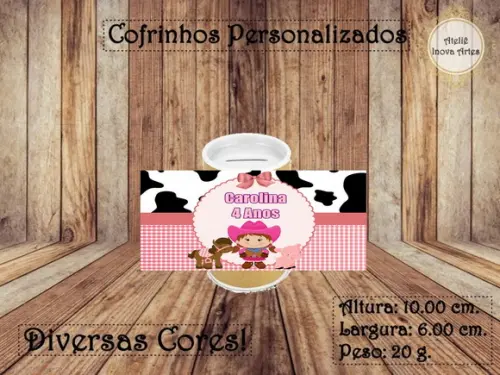 Cofrinho Personalizado Fazendinha