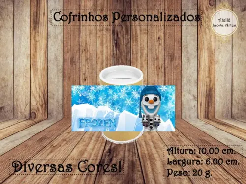 Cofrinho Personalizado Frozen