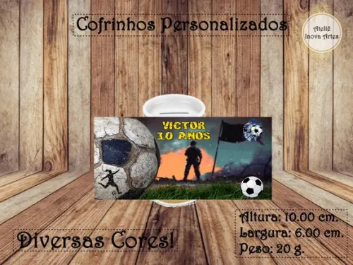 Cofrinho Personalizado Futebol