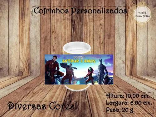 Cofrinho Personalizado Guardiões da Galáxia