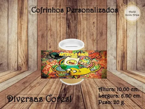 Cofrinho Personalizado Hora da Aventura