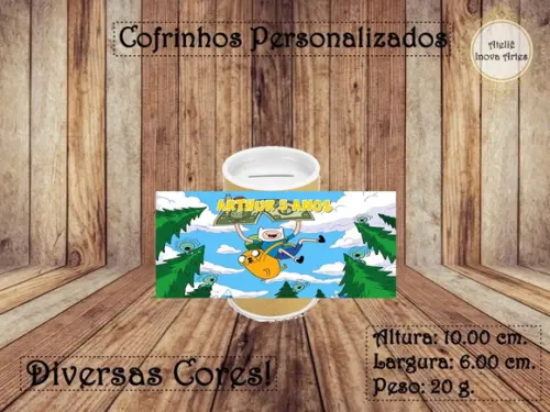 Cofrinho Personalizado Hora da Aventura
