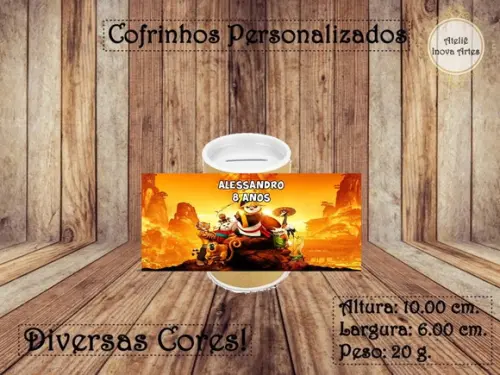 Cofrinho Personalizado Kung Fu Panda