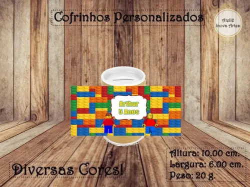 Cofrinho Personalizado Lego