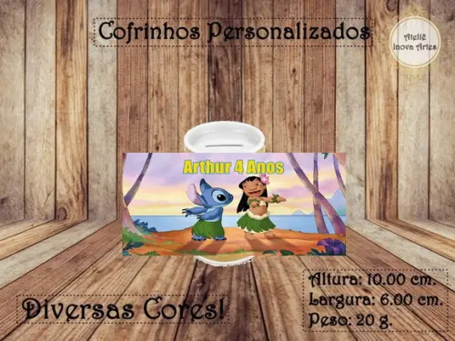 Cofrinho Personalizado Lilo & Stitch