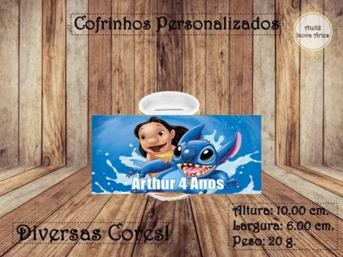 Cofrinho Personalizado Lilo & Stitch
