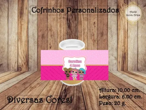Cofrinho Personalizado Lol Surprise