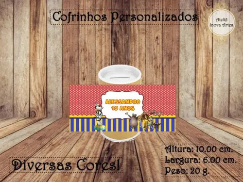 Cofrinho Personalizado Madagascar