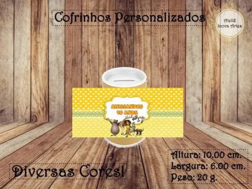 Cofrinho Personalizado Madagascar