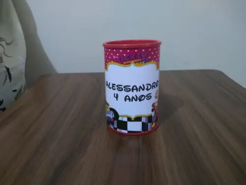 Cofrinho Personalizado Mickey Aventuras Sobre Rodas