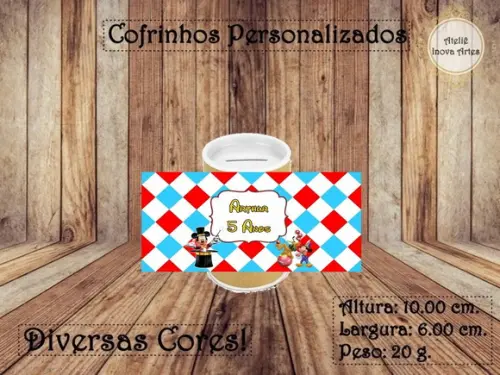 Cofrinho Personalizado Mickey Circo