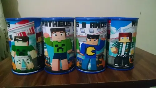 Cofrinho Personalizado Minecraft