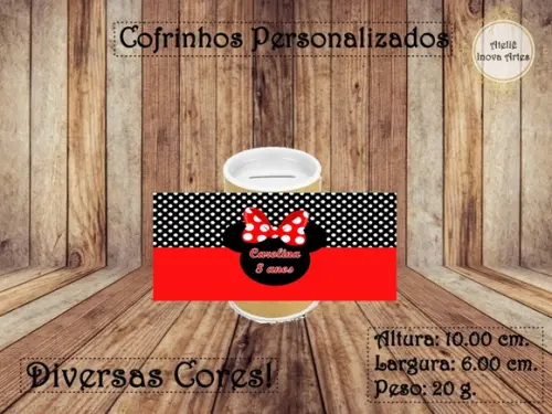 Cofrinho Personalizado Minnie