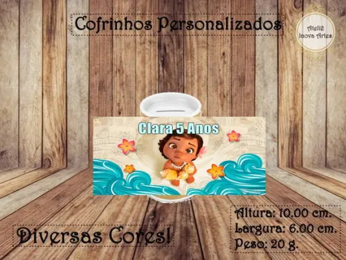 Cofrinho Personalizado Moana