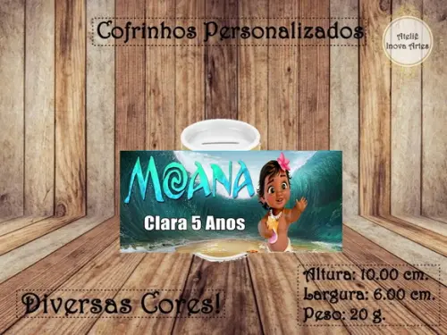 Cofrinho Personalizado Moana