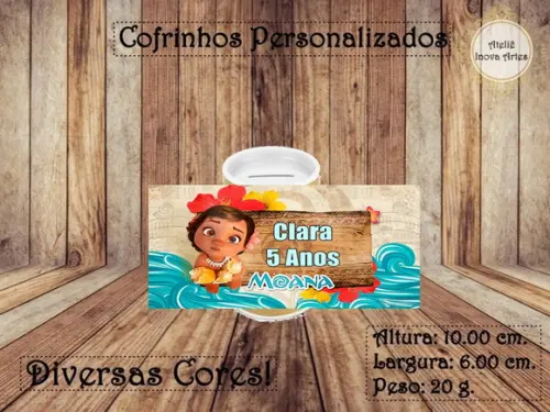 Cofrinho Personalizado Moana