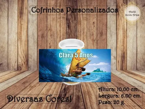 Cofrinho Personalizado Moana