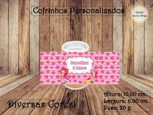 Cofrinho Personalizado Moranguinho