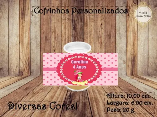 Cofrinho Personalizado Moranguinho