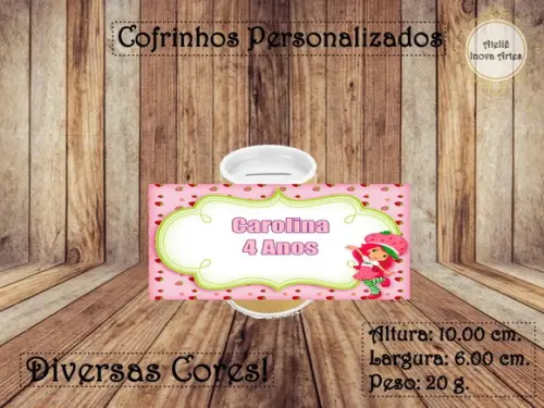 Cofrinho Personalizado Moranguinho