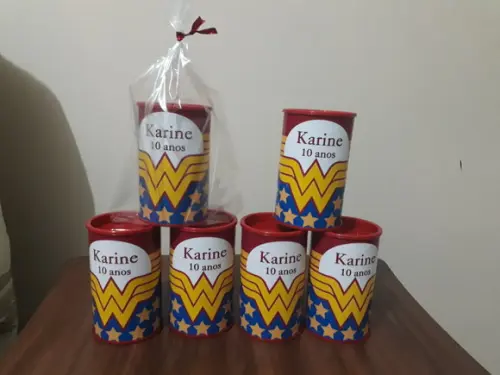Cofrinho Personalizado Mulher Maravilha