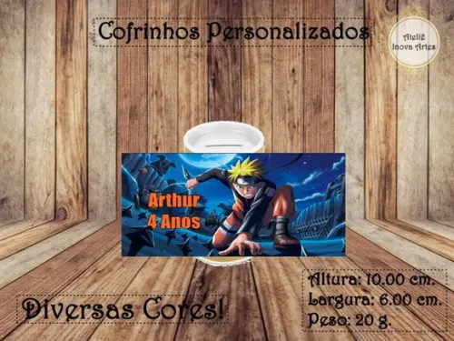 Cofrinho Personalizado Naruto