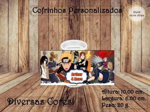 Cofrinho Personalizado Naruto