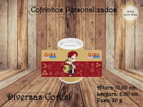 Cofrinho Personalizado Naruto