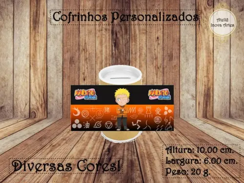 Cofrinho Personalizado Naruto